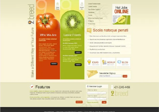 水果蔬菜css模板