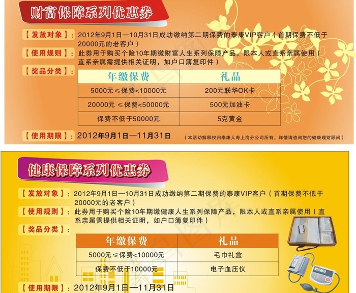 优惠券图片cdr矢量模版下载