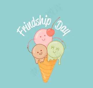 卡通冰淇淋素材