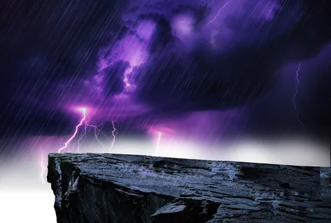 闪电悬崖背景 闪电悬崖背景