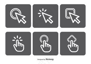 鼠标点击向量图标集