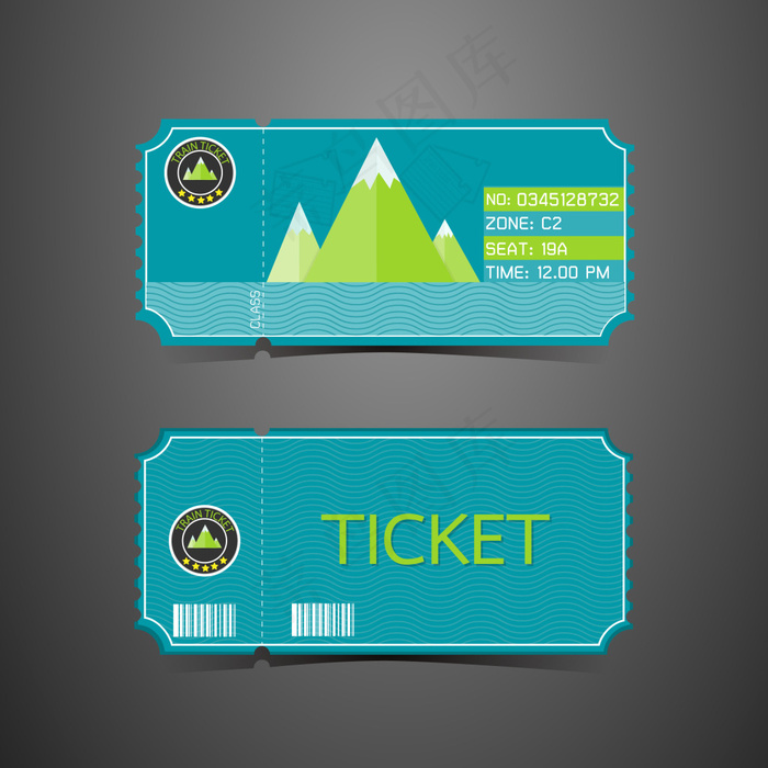 精美入场劵设计矢量素材