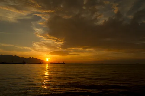 大海夕阳美景 大海夕阳美景