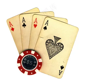 旧旧货卡和赌博筹码