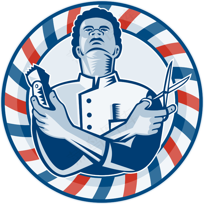 极发剪和复古的理发剪刀