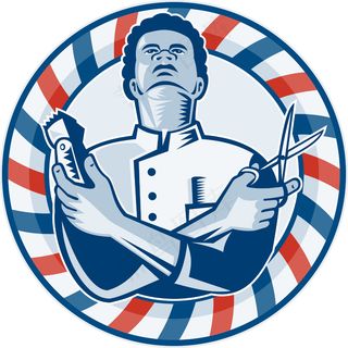 极发剪和复古的理发剪刀