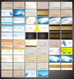 简约风格名片背景矢量素材 CD