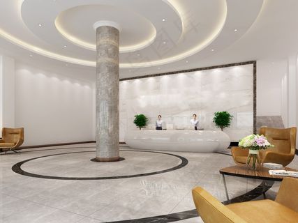 公司前台效果图