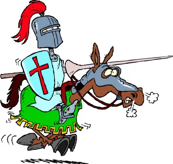 骑士和驴子搞笑图eps,ai矢量模版下载