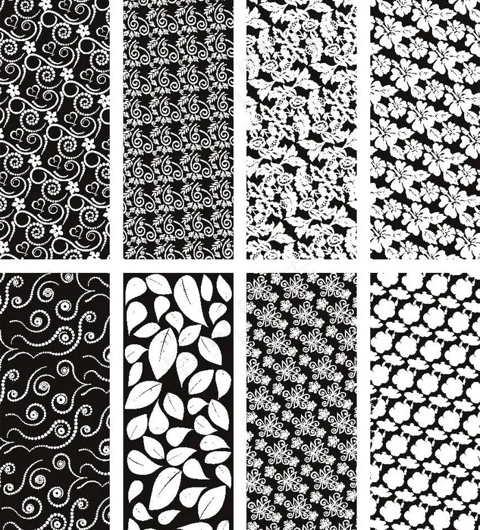 烤漆玻璃磨花图案cdr矢量模版下载