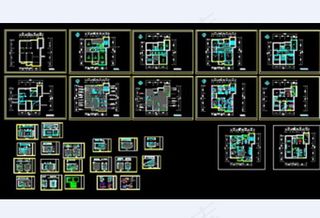 一套复式室内CAD装修施工图