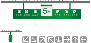 楼层导示 箭头设计图片