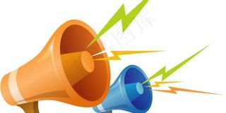 小喇叭分层PSD 素材