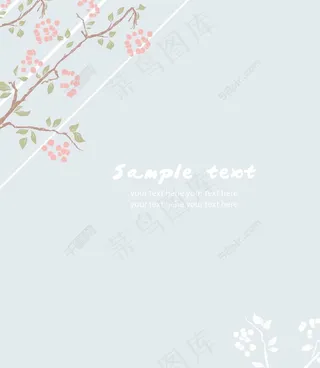 矢量春天花卉背景