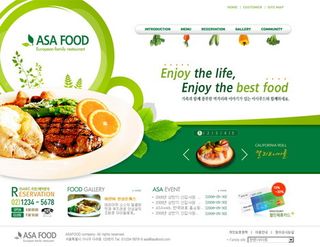 精美西餐网站设计PSD模板下载