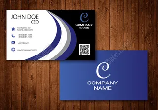 向量抽象创意名片