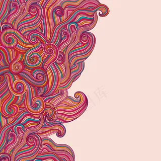 摘要波形模板与波浪的框架设计卡片模...