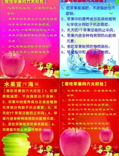 吃苹果好处海报图片