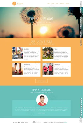 小清新风格模板图片