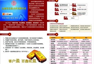 金融投资折页图片