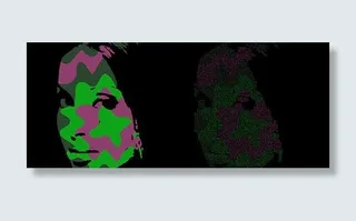 波普艺术的脸免费矢量