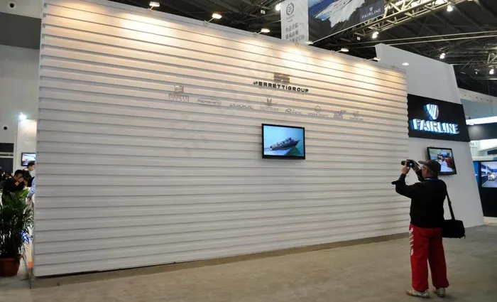 游艇展背景板图片