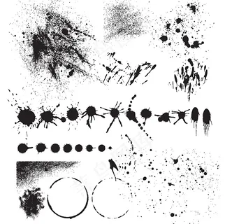 实用墨迹矢量素材 实用墨迹矢量素材