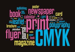CMYK组成的英文字母