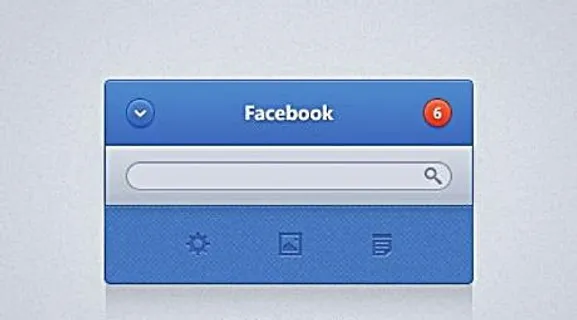 facebook网页搜索框psd素...