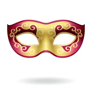 各种狂欢节面具元素矢量集04