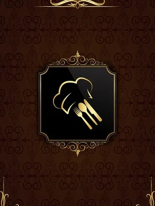 欧式花纹菜单封面设计图片