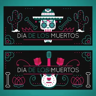 黑色背景万圣节宣传banner