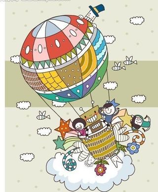 矢量儿童插画图片