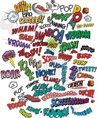 漫画元素矢量素材