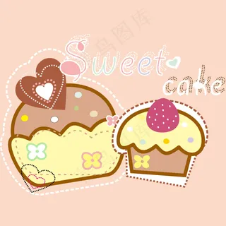 可爱手绘蛋糕