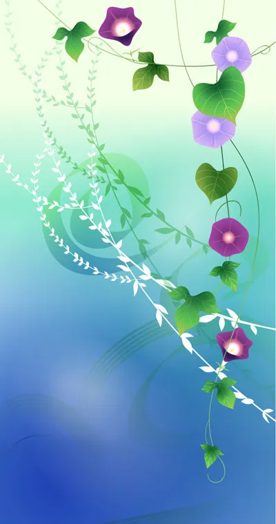 牵牛花矢量图下载eps,ai矢量模版下载
