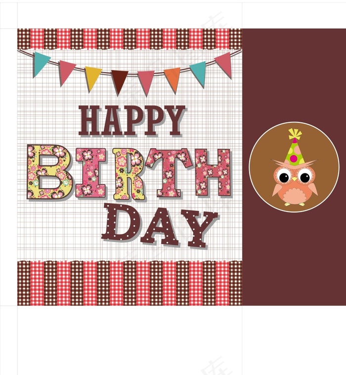 happy birtdhayai矢量模版下载