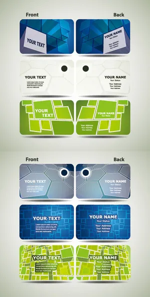 科技系列名片背景设计矢量素材