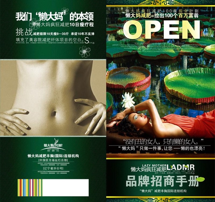 减肥招商手册图片(4559X4618(DPI:300))psd模版下载