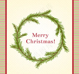 圣诞松树花环设计