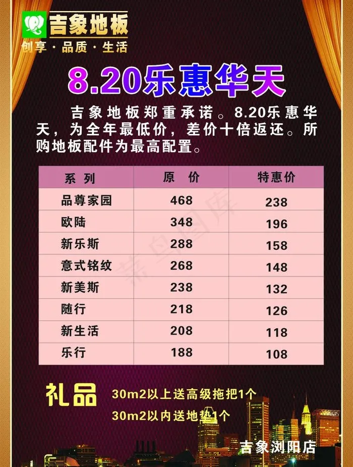 吉象地板图片cdr矢量模版下载