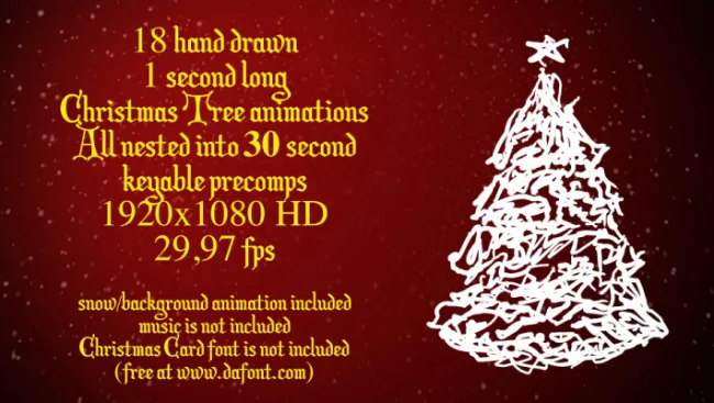 圣诞树AE素材