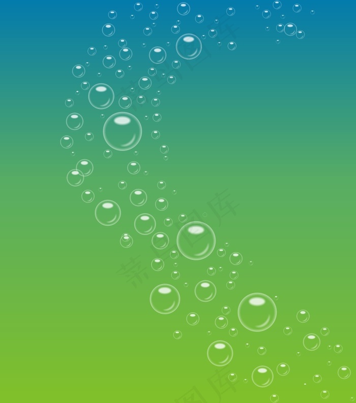 透明泡泡渐变色背景矢量素材