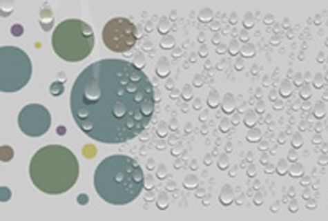 雾气水滴滑落lash动画效果