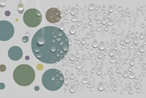 雾气水滴滑落lash动画效果