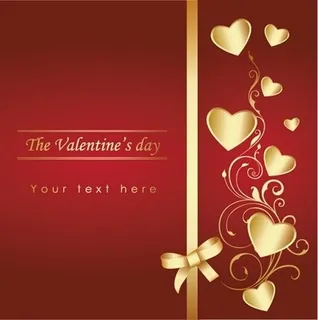 弓和心形花纹矢量素材 弓和心形花纹矢量素材