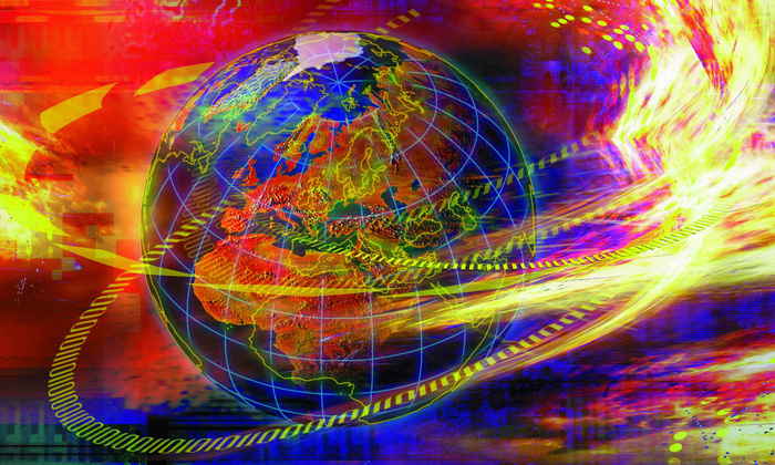 现代科技炫彩底图