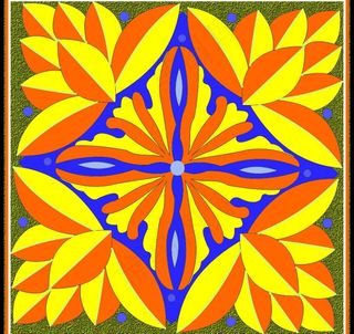 经典荷花装饰纹样图片