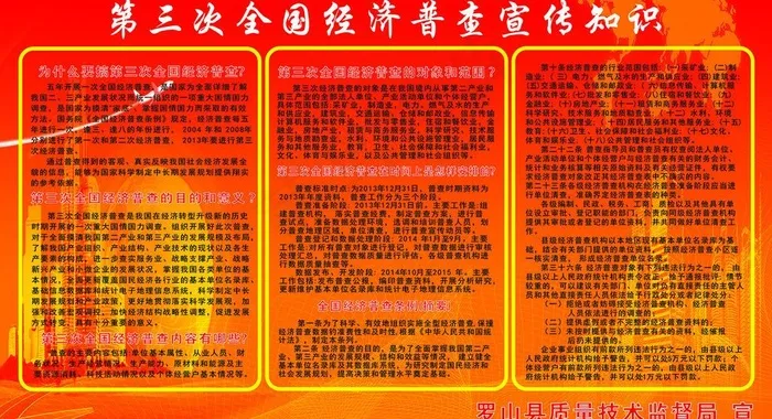 第三次全国经济普查图片cdr矢量模版下载