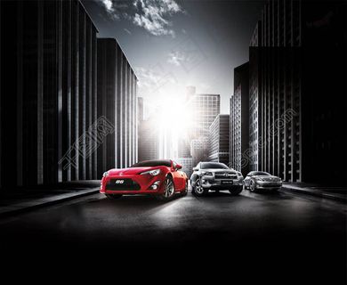 丰田汽车宣传海报设计PSD素材